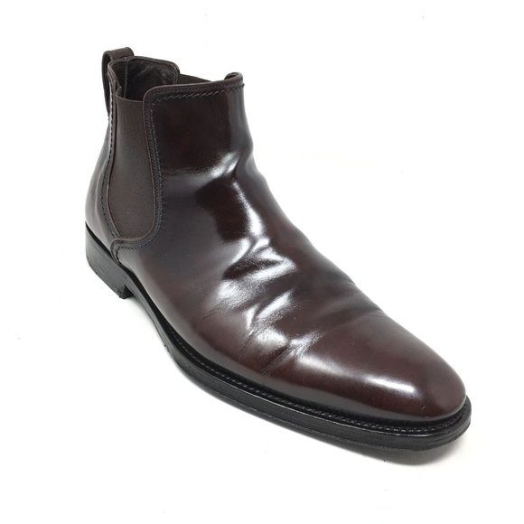 Salvatore Ferragamo Chelsea Boots Size 9 2E Brown